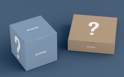 Blind Box Packaging Mockup Visualisasi Kemasan yang Realistis